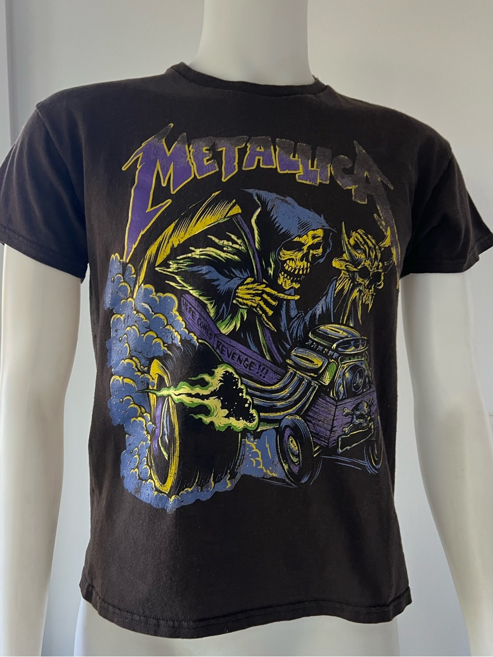 Metallica skeleton Grim Reaper T -Shirt unisex Y2K